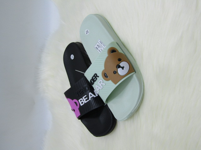 Klapki Damskie 18301 BLACK/GREEN/PINK/WHITE 36-41