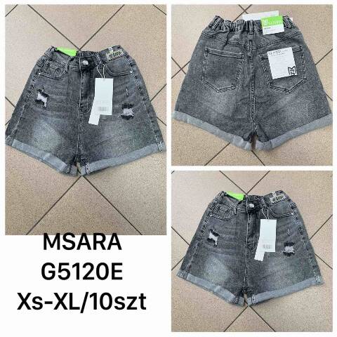 Szorty Jeansowe Damskie G5120 1 kolor XS-XL