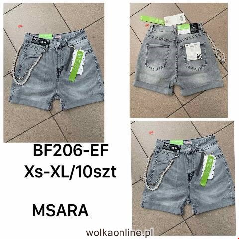 Szorty Jeansowe Damskie BF206 1 kolor XS-XL