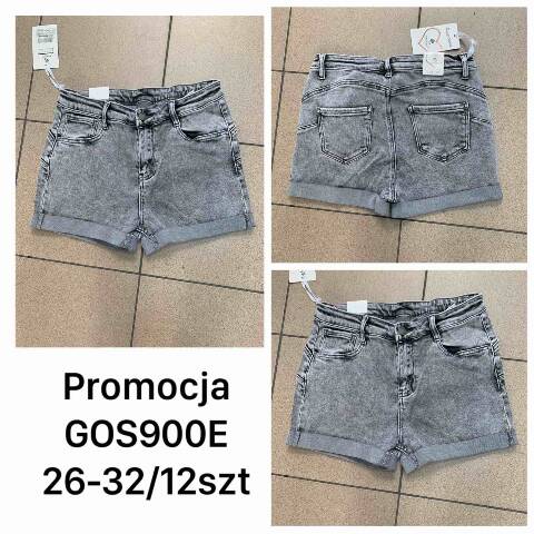Szorty Jeansowe Damskie GOS900E 1 kolor 30-38 1