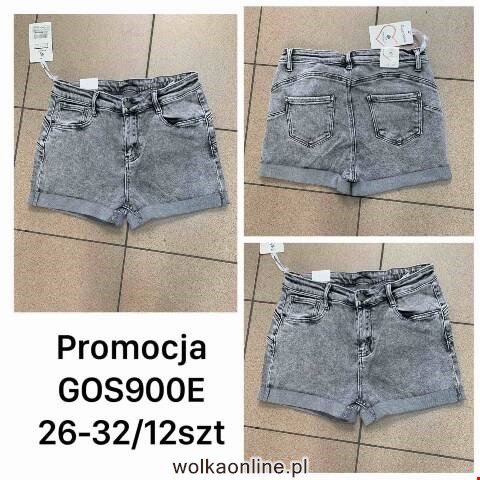 Szorty Jeansowe Damskie GOS900E 1 kolor 30-38