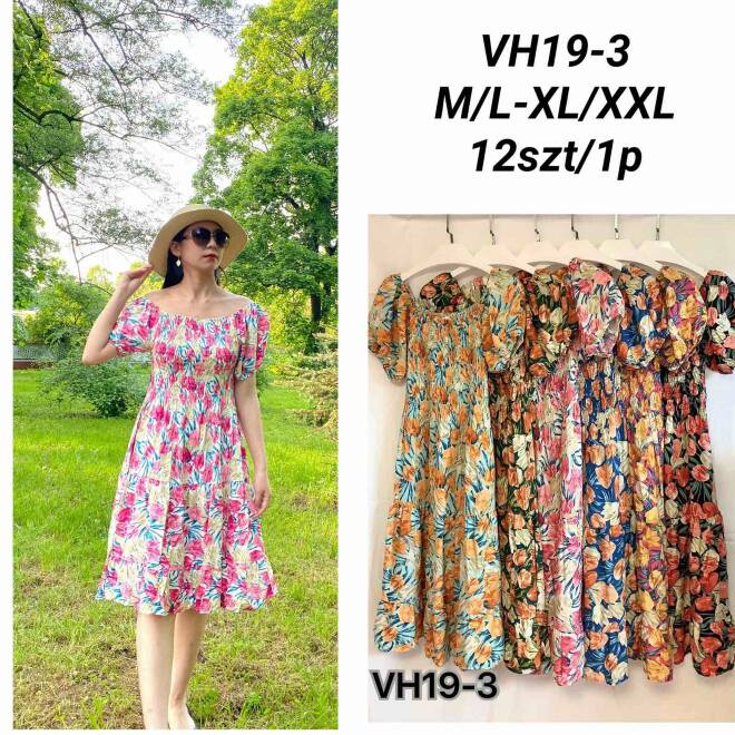 Sukienka damskie VH19-3 MIX KOLOR M-2XL