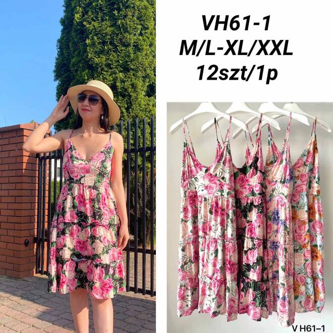 Sukienka damskie VH61-1 MIX KOLOR M-2XL