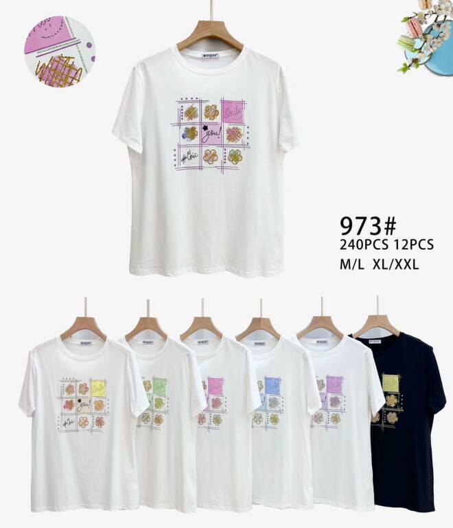 Bluzka damskie 973 MIX KOLOR M-2XL