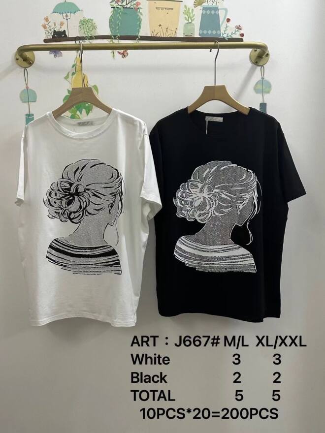 Bluzka damskie J667 MIX KOLOR M-2XL