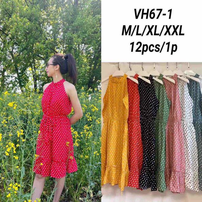 Sukienka damskie VH67-1 MIX KOLOR M-2XL 1