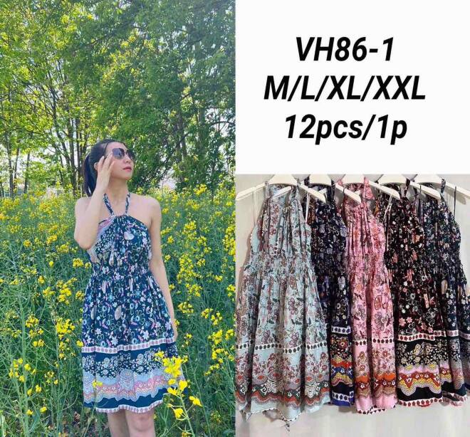 Sukienka damskie VH86-1 MIX KOLOR M-2XL 1