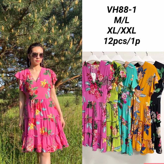 Sukienka damskie VH88-1 MIX KOLOR M-2XL