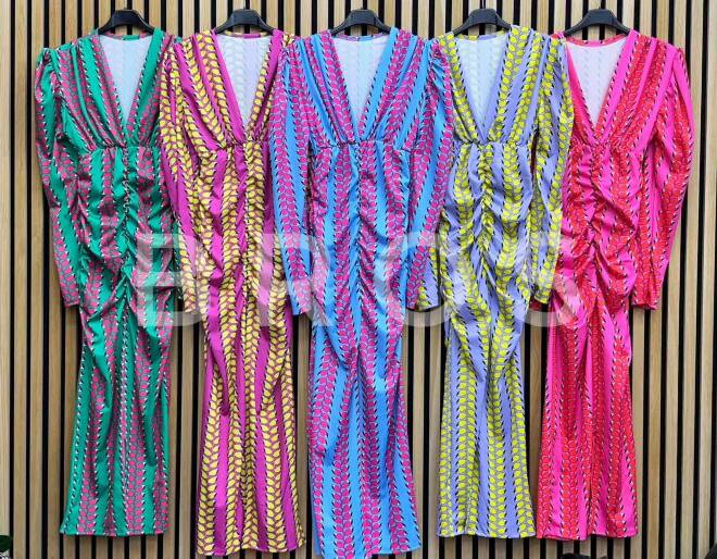 Sukienka damskie 19717 Mix kolor Standard (Towar Włoskie)