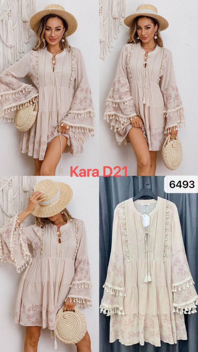 Sukienka damskie 20210 Mix kolor Standard (Towar Włoskie)