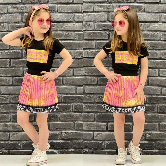 Komplety dziewczęce 21703 1 KOLOR 4-12 1