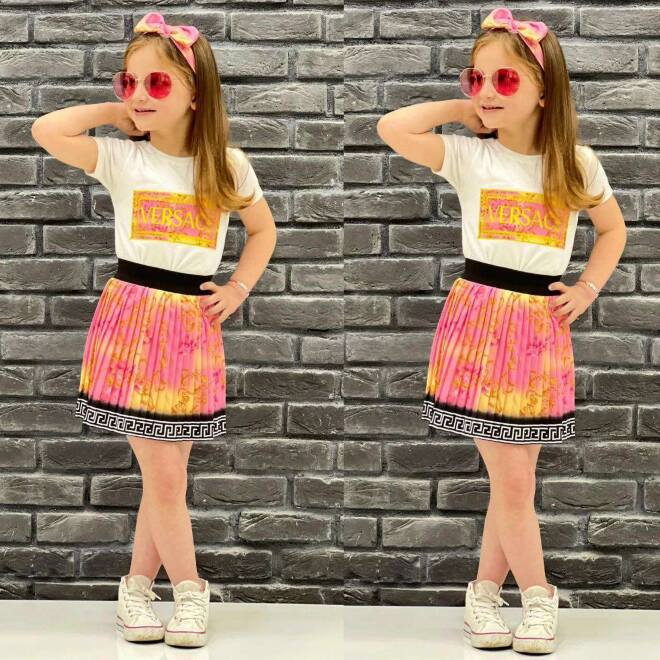 Komplety dziewczęce 21704 1 KOLOR 4-12