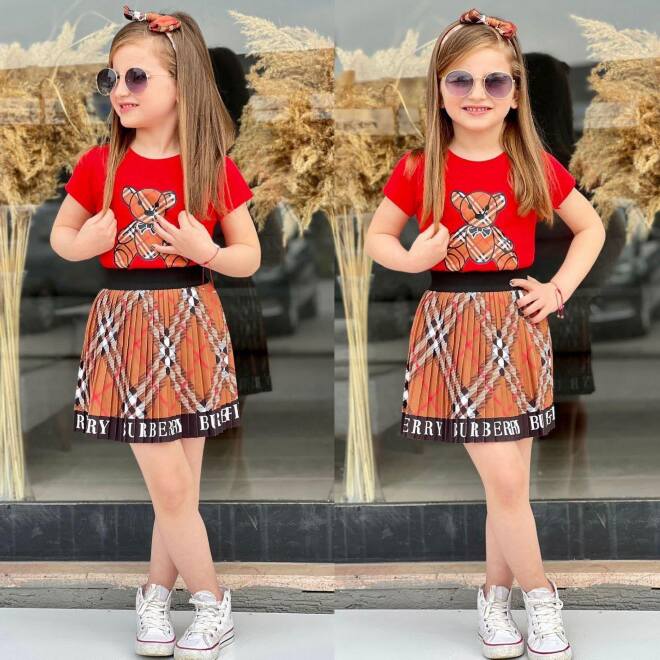 Komplety dziewczęce 21707 1 KOLOR 4-12 1