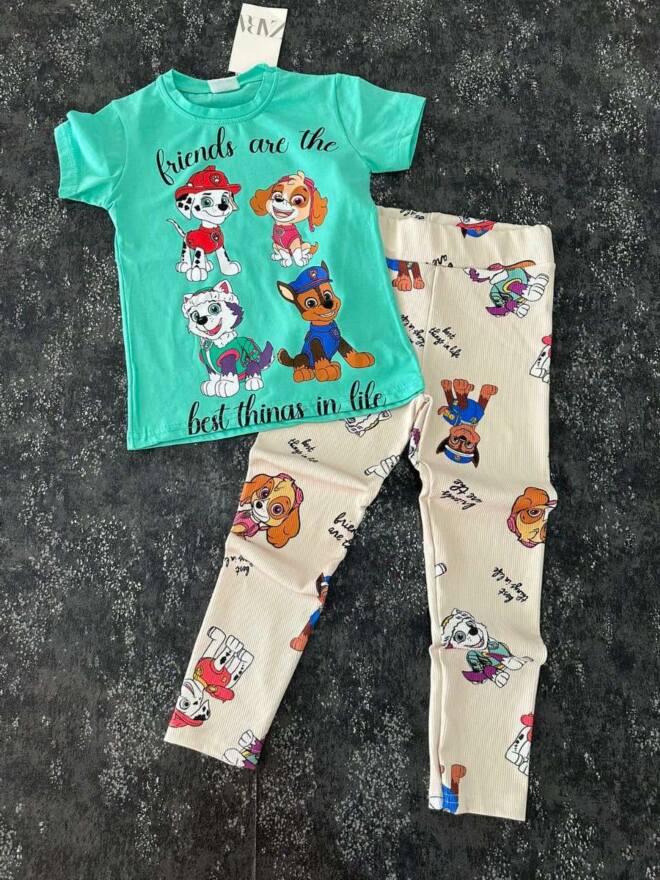 Komplety dziewczęce 21725 1 KOLOR 2-8