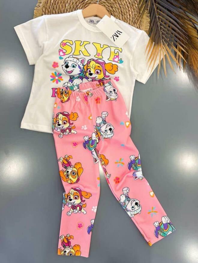 Komplety dziewczęce 21735 1 KOLOR 2-8 1