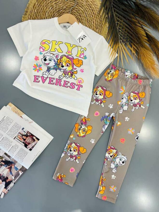 Komplety dziewczęce 21736 1 KOLOR 2-8 1