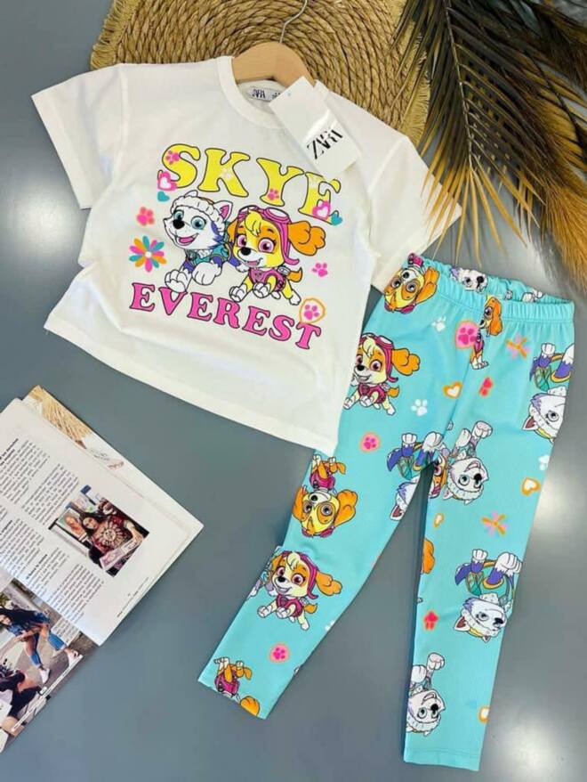 Komplety dziewczęce 21737 1 KOLOR 2-8 1