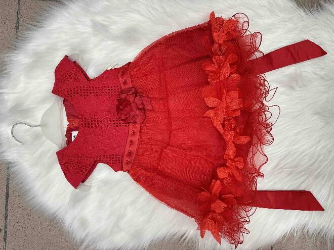 Sukienki dziewczęce 21798 1 kolor 1-5