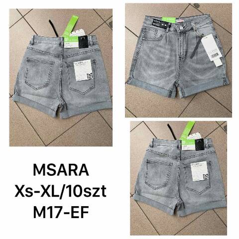 Szorty Jeansowe Damskie M17-EF 1 kolor XS-XL