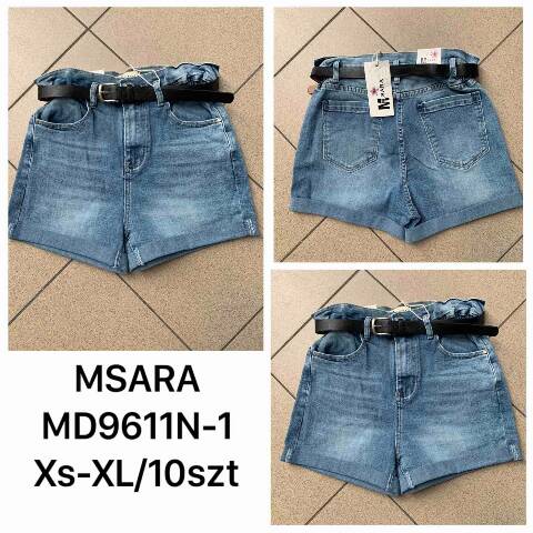 Szorty Jeansowe Damskie MD9611N-A 1 kolor XS-XL