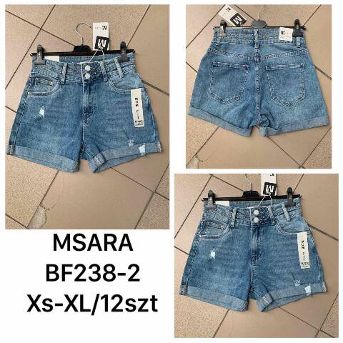 Szorty Jeansowe Damskie BF238-2 1 kolor XS-XL 1
