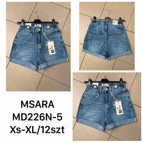 Szorty Jeansowe Damskie MD226N-5 1 kolor XS-XL