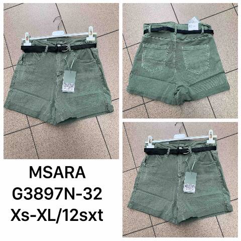 Szorty Jeansowe Damskie G2897N 1 kolor XS-XL