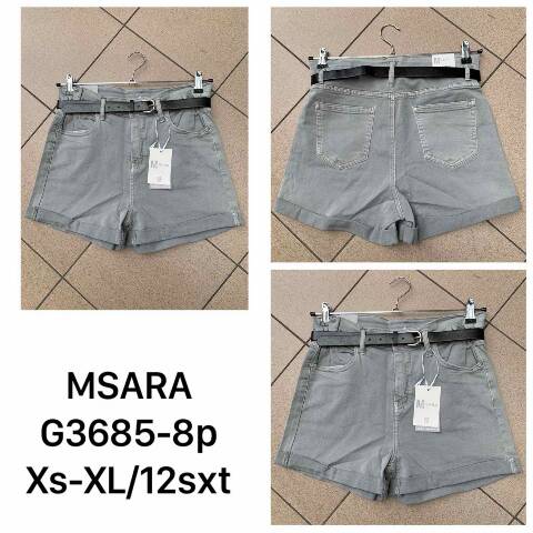 Szorty Jeansowe Damskie G3685-8 1 kolor XS-XL