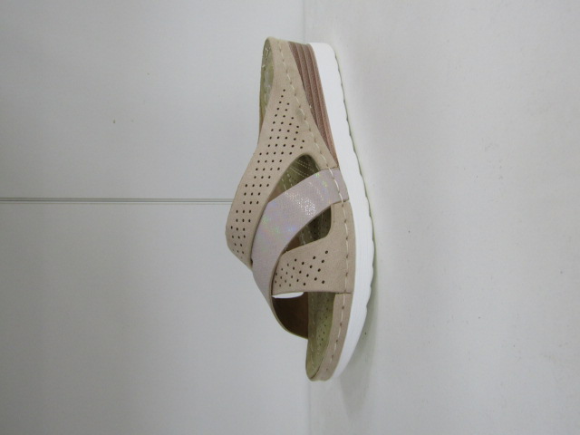 Klapki Damskie N22-1061 BEIGE 36-41