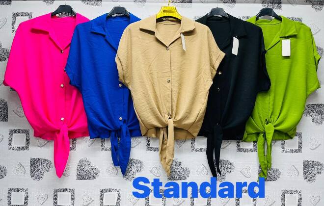 Koszula damskie 21824 MIX KOLOR STANDARD (Towar Tureckie)   1