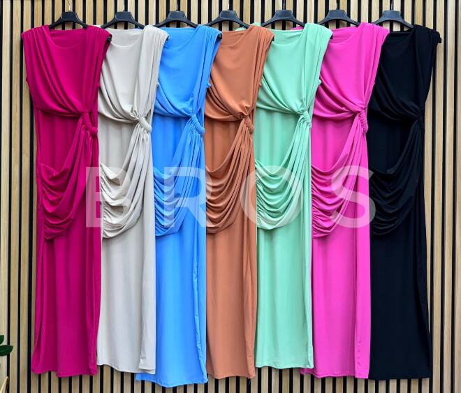 Sukienka damskie 21863 Mix kolor Standard (Towar Włoskie)