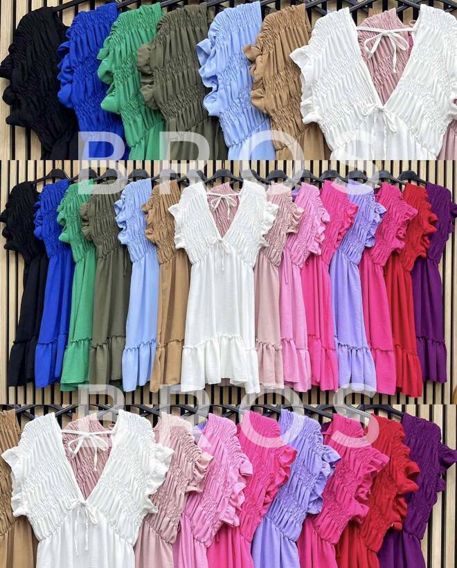 Sukienka damskie 21865 Mix kolor Standard (Towar Włoskie)