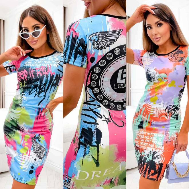 Sukienka damskie 21882 MIX KOLOR STANDARD   1