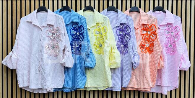 Koszule damskie 21877 Mix kolor Standard (Towar Włoskie)  