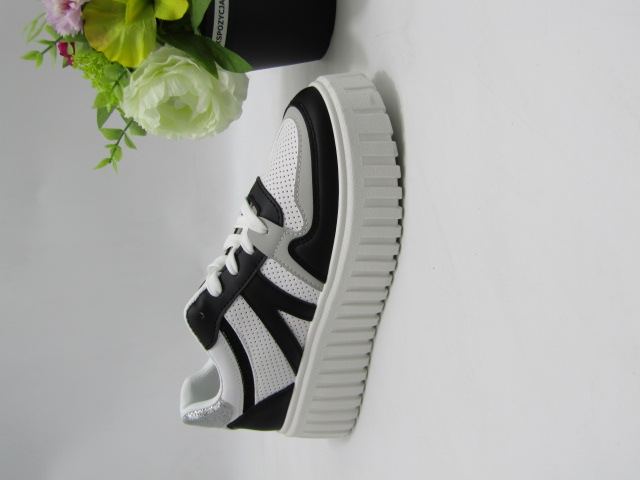 Sportowe damskie XLL-23163 WHITE/BLACK 36-41