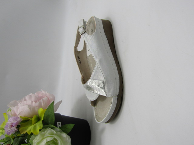 Sandały damskie 7AA231 SILVER/SILVER 36-41