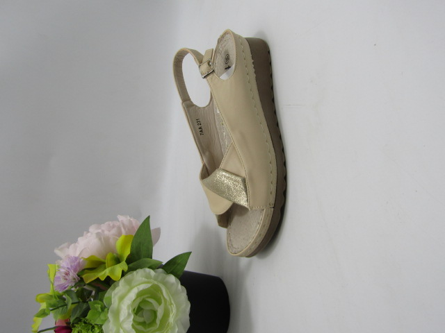 Sandały damskie 7AA231 BEIGE/GOLD 36-41