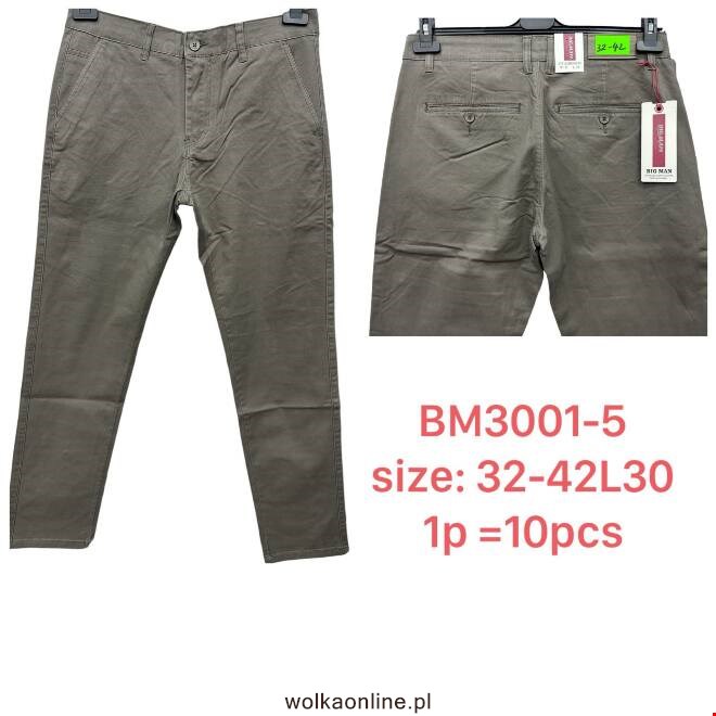 Spodnie męskie BM3001-5 1 KOLOR 32-42 BIG MAN 