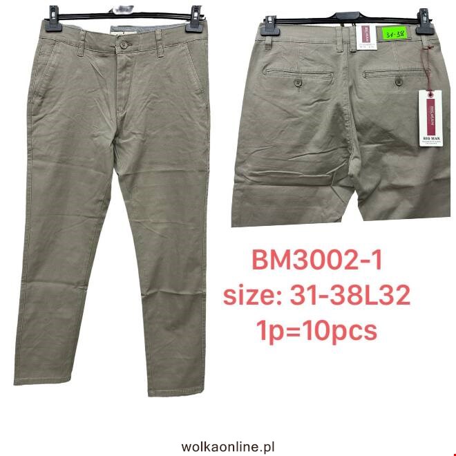 Spodnie męskie BM3002-1 1 KOLOR 31-38 BIG MAN