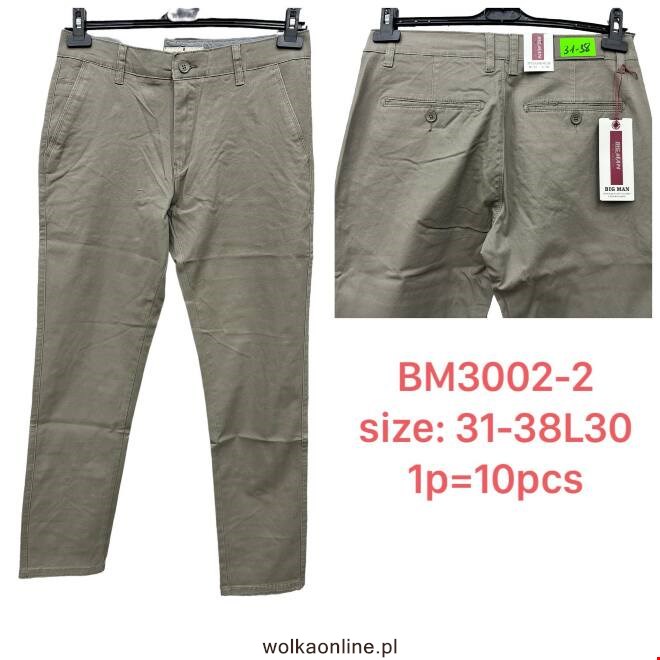 Spodnie męskie BM3002-2 1 KOLOR 31-38 BIG MAN