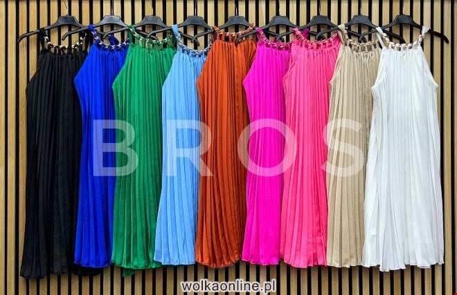 Sukienka damskie 51025 Mix kolor Standard (Towar Włoskie)