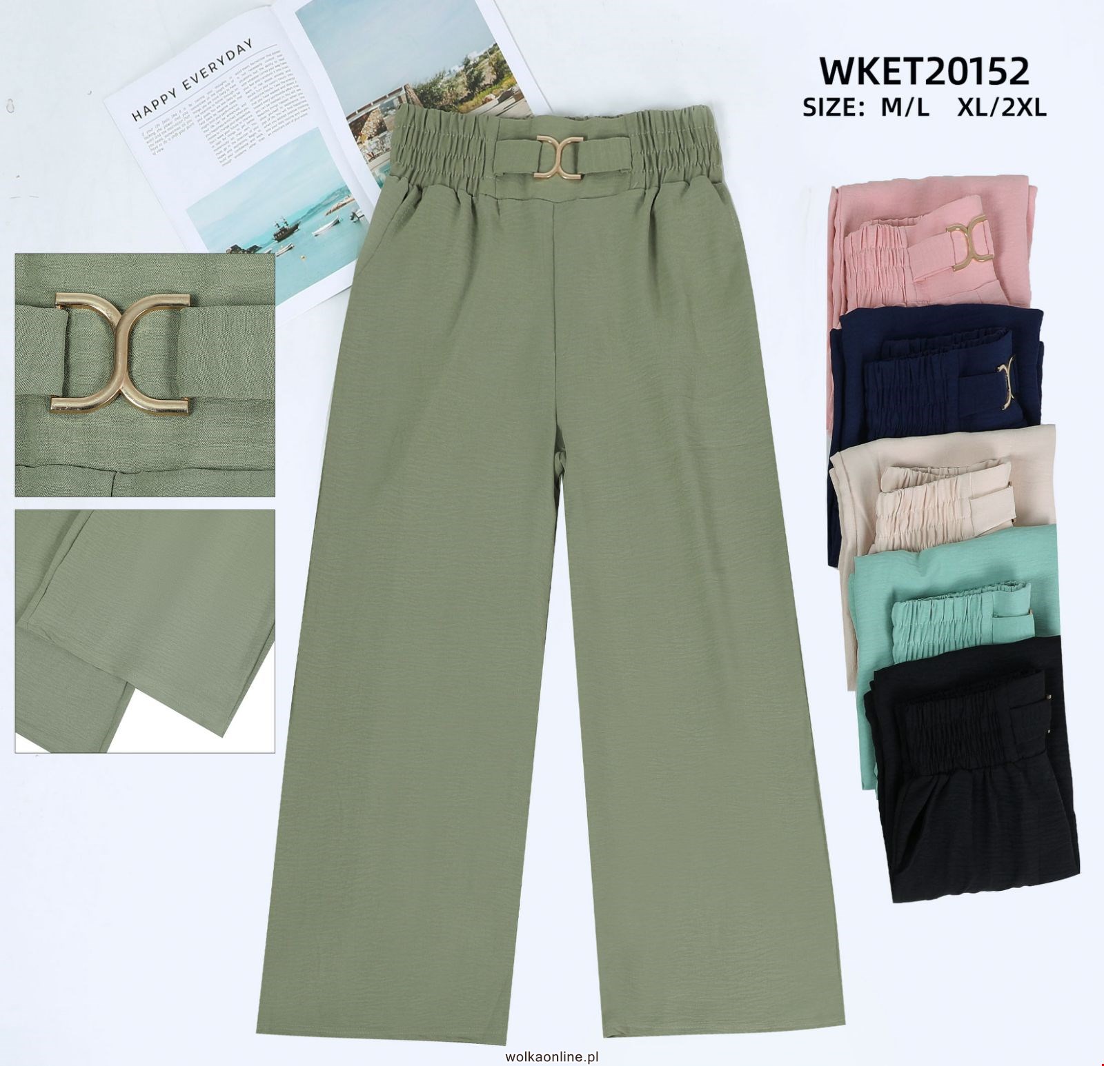 Spodnie damskie 20152 Mix kolor S-2XL