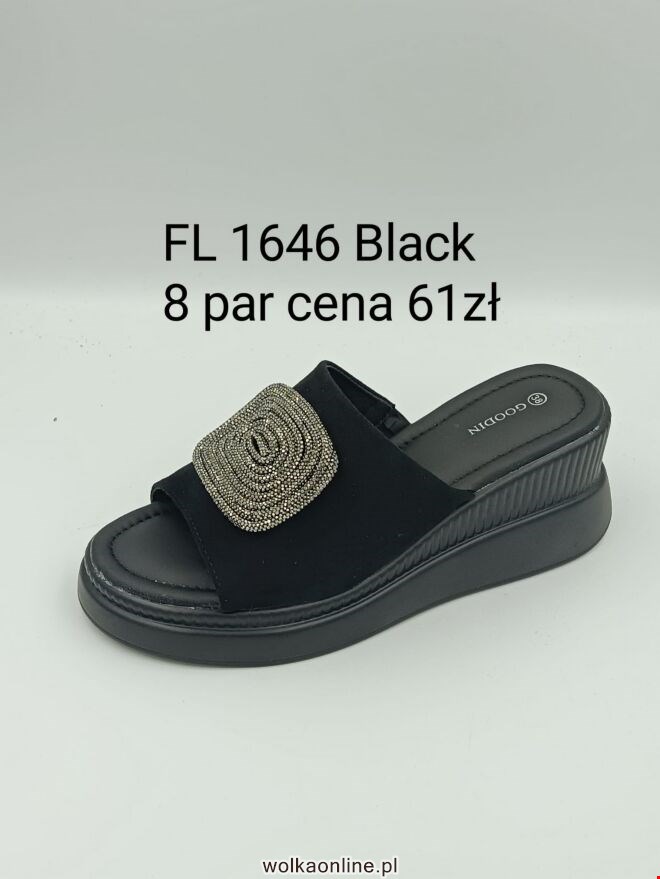 Klapki Damskie FL1646 BLACK 36-41