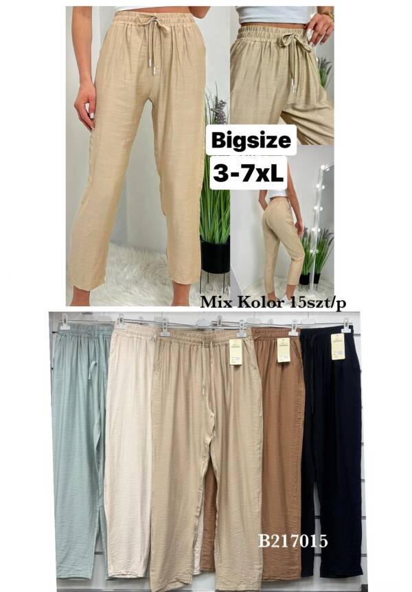 Spodnie damskie Roz 3XL-7XL, Mix Kolor Paczka 15 szt