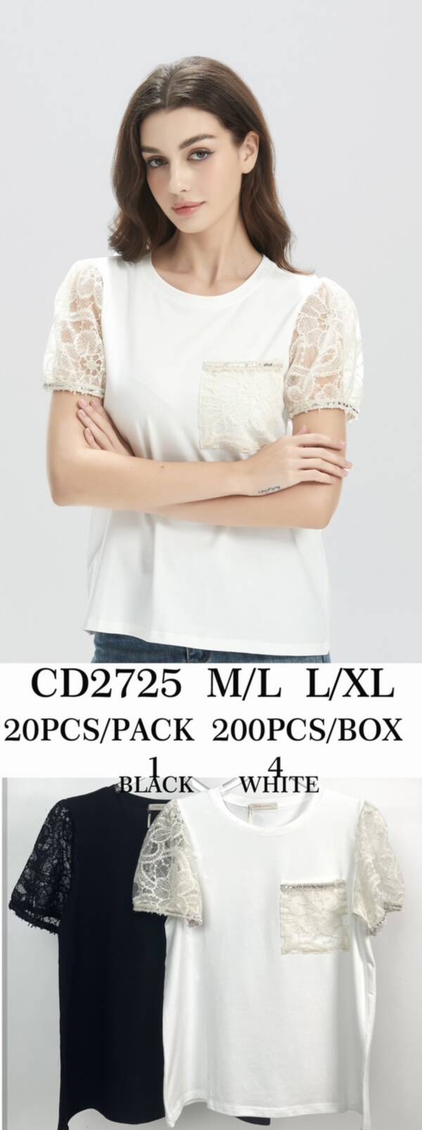 Bluzki damskie Roz M/L-L/XL, Mix  kolor Paczka 5 szt