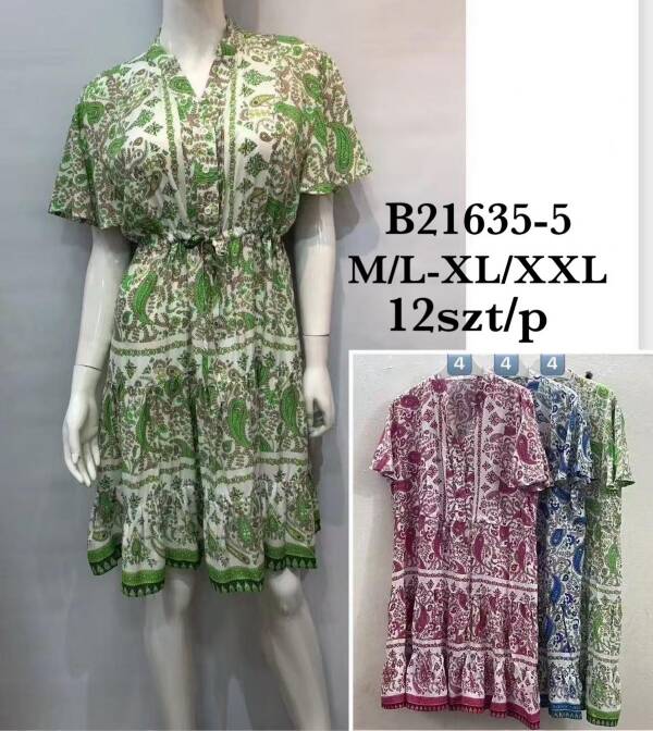Sukienki damskie Roz M/L-XL/2XL, Mix Kolor Paczka 12 szt