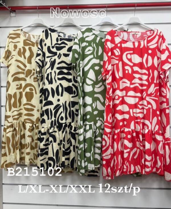 Sukienki damskie Roz L-XL-XL/2XL, Mix Kolor Paczka 12 szt