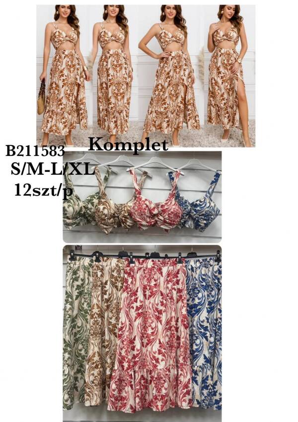 Komplet damskie Roz S/M-L/XL, Mix Kolor Paczka 12 szt