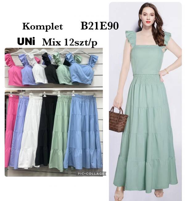Komplet damskie Roz Standard, Mix Kolor Paczka 12 szt
