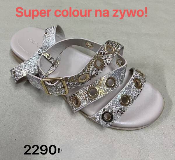 Sandały płaskied amskie Roz 36-41 / 12 par 1